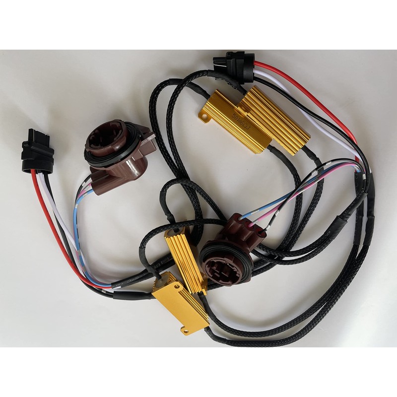 Shibeiparts 2pcs 50W 6 Ohm 3157 4157 Led Load Resistors