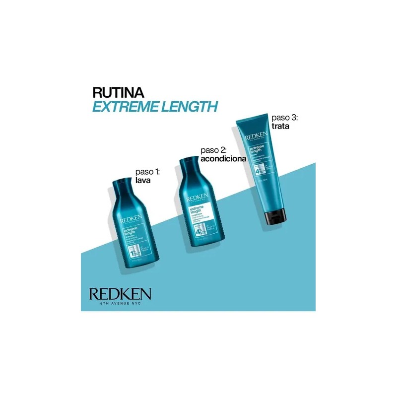 Shampoo Extreme Lenght Redken Con Ph Balanceado Envase 300ml