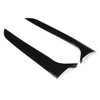 2pcs Rear Back Window Side Spoiler Glossy Black Maintenance Replacement