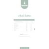 Chai latte - Sin azúcar, Sin gluten, Vegano, 100% Natural,