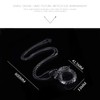 WULZST Ouroboros Eternal Circle Pendant Necklace for Men Retro Stainless