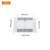 sourcing map Air Vents Cover, 4Pcs 100 x 80mm -