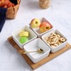 Foraineam 12 Pack 3 Oz Porcelain Dip Bowl Set, White