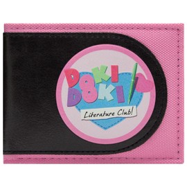 PocketGear Doki Doki Visual Novel Literature Club! Dark Twists Wallet Bi-Fold ID & Card Holder, Pink