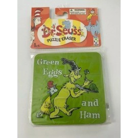 Dr Seuss Puzzle Eraser Green Eggs & Ham NIP