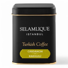 Selamlique Istanbul Turkish Coffee (4.40oz) Ultra Fine Ground (Cardamom)