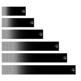 White Water Archery Laminated Honeycomb White Black Fade 1 Bee Arrow Wraps 15 Pc Choose Length Width (4, 1)