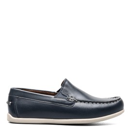 Florsheim Jasper Venetian Jr Boys ToddlerYouth Slip On 2 M US Little Kid Navy