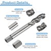 sourcing map 3pcs Spiral Flute Thread Taps 3/8-16 UNC 2B