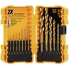 DEWALT DW1341 14-Piece Titanium Nitride Speed Tip Drill Bit Set