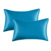 My home store Teal Blue Satin Pillowcase 2 Pack -