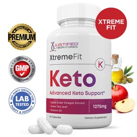 Justified Laboratories (5 Pack) Xtreme Fit Keto ACV Pills 1275MG Formulated with Apple Cider Vinegar Keto Support Blend Alternative to Gummies 300 Capsules
