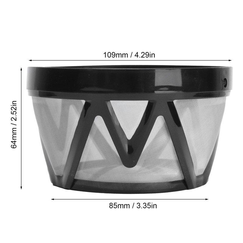 Reusable Coffee Filter Basket Coffee Machine Strainer Mesh Fit for