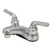 Two Handle Chrome Lavatory Faucet Plastic Non-Metalic, with Lever Handles