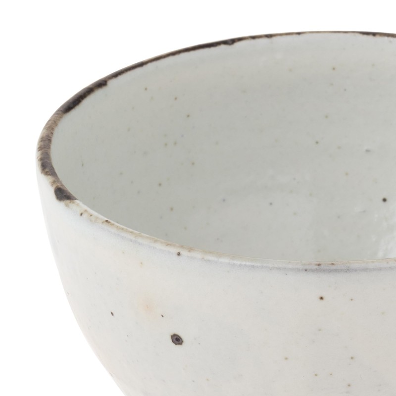 Marui Pottery MR-3-4213 Shigaraki Ware Hechamon Soup Bowl, Diameter Approx.