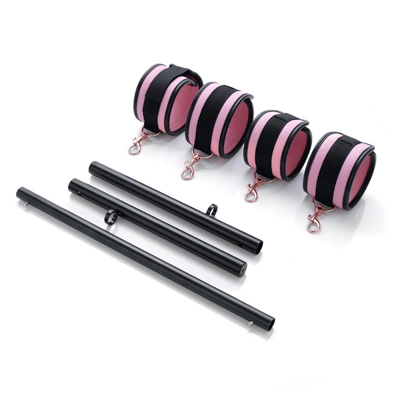 Heavy Duty Stainless Steel Expandable Black Spreader Bar with 4pcs