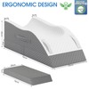 TranquilRelax Elevation Pillows for Leg After Surgery, Memory Foam Adjustable