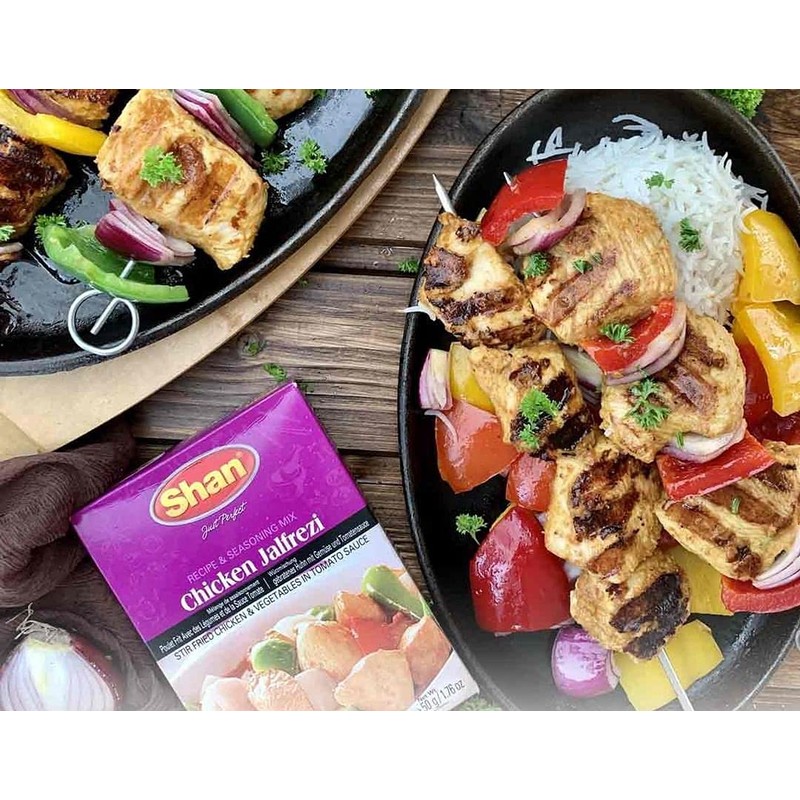 Shan Chicken Jalfrezi Recipe and Seasoning Mix 1.76 oz (50g)