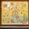 Whaline 6 Sheet Thanksgiving Fall Window Clings Hello Autumn Orange-Brown