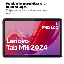 GOZOPO GOZOPO Screen Protector for Lenovo Tab M11 (2024) 11 inch/Tab K11 LTE (2024), Full HD Tempered Glass Film, 9H Hardness [2 Pack]