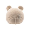 Sterntaler Unisex GOTS Knitted Hat Ears Without, sand