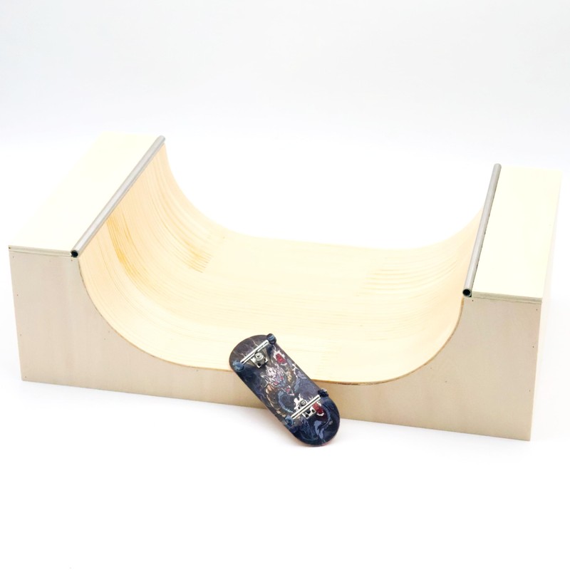 RACOFSB Wooden Fingerboard Half Pipe Ramp Handmade Pro Obstacles