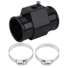 Black Aluminum Water Temp Meter Temperature Gauge Joint Pipe Radiator