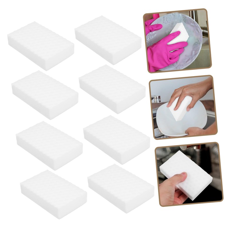 Baluue 48pcs Heavy Duty Kitchen Scrub Sponges Non-Scratch Cleaning Pads
