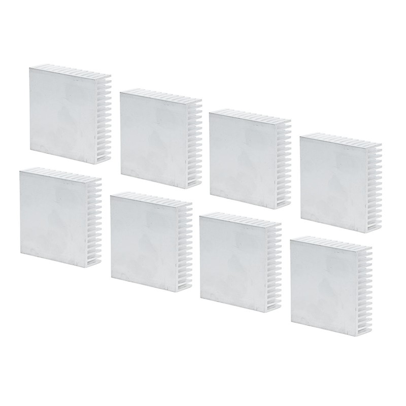 8Pcs Heat Sink Cooling Heatsink Cooler Aluminium Alloy 50x50x15mm Accessory