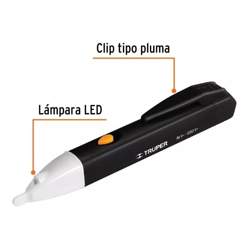 Truper Probador De Tension Sin Contacto Tipo Pluma Truper