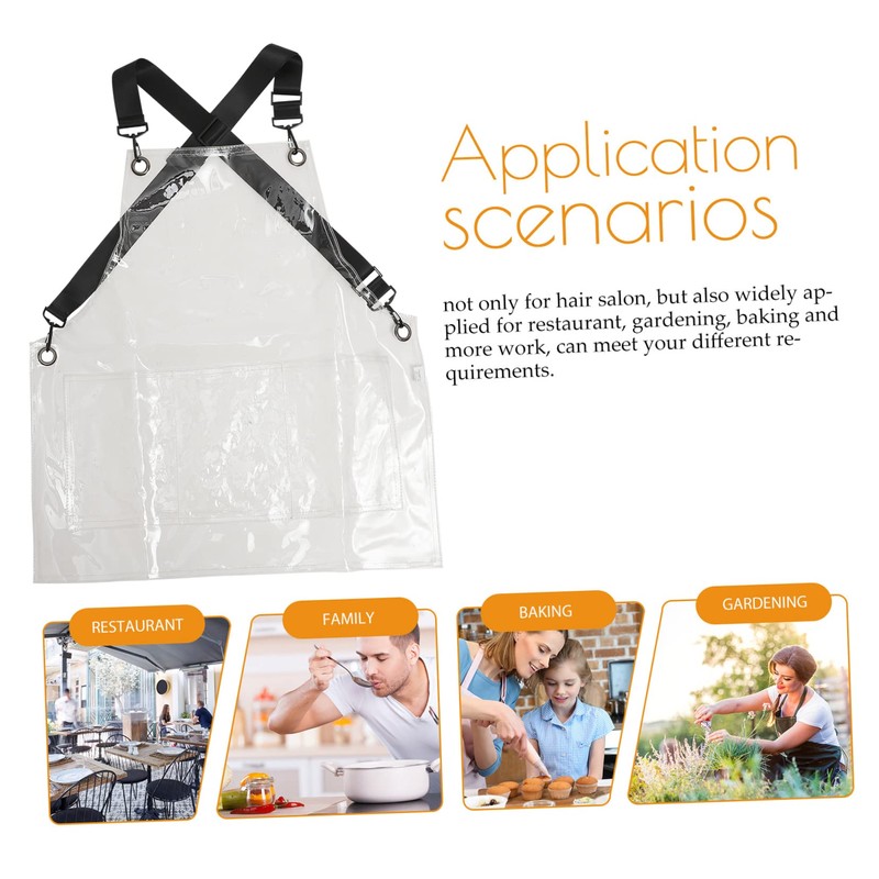 BIUDECO Salon Stylist Aprons Barber Apron Work Apron Work Adjustable