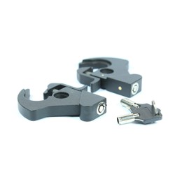 AIR-WING-MOTORS Rotary Docking Latches with Locks for Harley Davidson Sissy Bar Uprights and Luggage Racks – Fits Touring, Softail, Sportster, Dyna Detachable Systems (Matte Black)