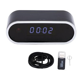 Yunseity Cámara de Reloj, Reloj de Cámara Oculta WiFi HD 1080P para el Hogar, con Aplicación de Modo Nocturno de Detección de Movimiento para Dormitor