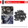OTUAYAUTO 01553-03831 - 30 Clips de Parrilla Negros, Repuesto para