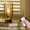 ULAROOM Cordless Lamps Rechargeable Battery Operated lamp,Glass Table Lamp Remote