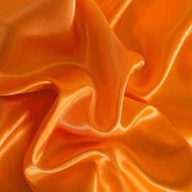 NTBAY 2 Pack Satin Standard Pillowcases for Hair and Skin, Luxurious and Silky Pillow Cases with Envelope Closure, 20x26 Inches, Orange