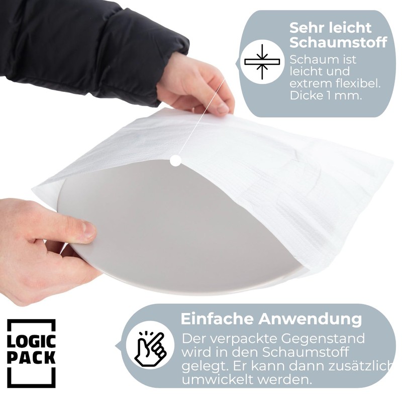 LOGIC PACK Packaging Material Pack of 100 Foam Film for