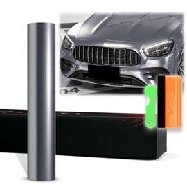 12"x60" (1FTx5FT) Space Gray PET Super Gloss Metallic High Glossy Vinyl Wrap Auto Car Sticker Decal Film Sheet Bubble Free Air Release Technology with Tool Kit