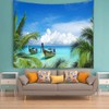 YISURE Tropical Palm Leaf Coconut Trees Tapestry Large Nature Landscape