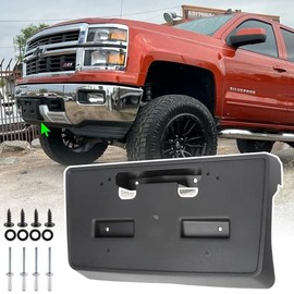 Wocch Front License Plate Frame for Chevy Silverado 1500 2014 2015 Front Bumper License Plate Holder Mounting Bracket Replace # 22763523 GM1068155