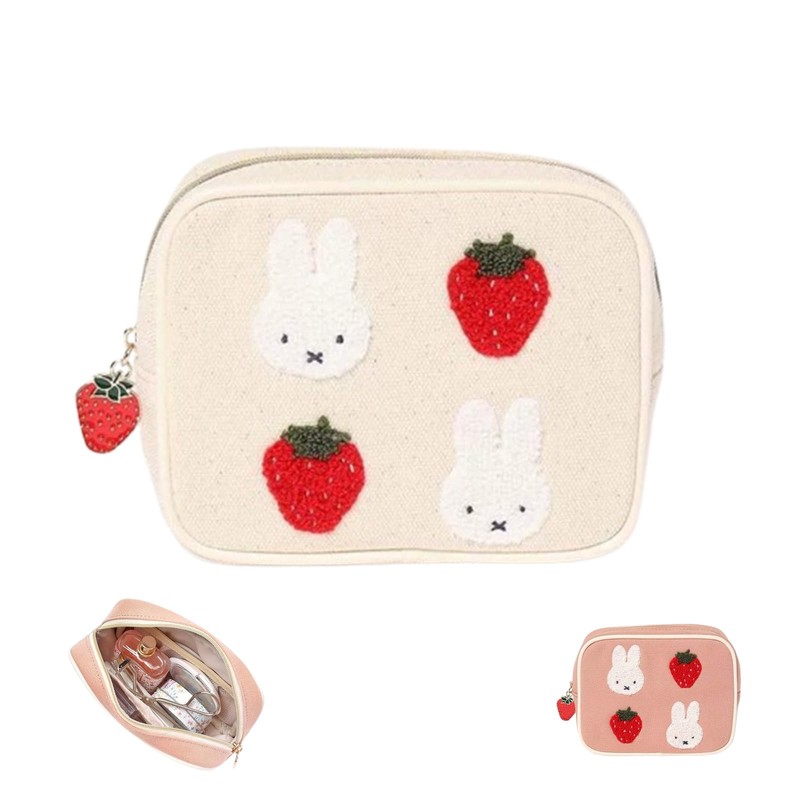 Miffy Boris Square Pouch, Storage Pouch, Cosmetic Pouch, Mini Wallet,