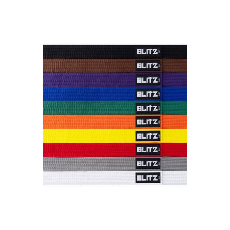Blitz Plain Coloured Belt - White - 280cm