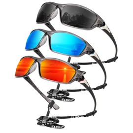 KALIYADI Polarized Sunglasses-Men Sports Sun-glasses: Mens Sunglasses Polarized UV Protection for Fishing Driving Cycling