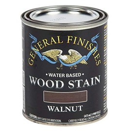 General Finishes Water Based Wood Stain, 1 Pint, Walnut