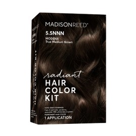 Madison Reed Radiant Hair Color Kit - 5.5NNN Dark Brown with Warm Golden Tones (Modena Brown), 100% Gray Hair Coverage Permanent Hair Dye for Resistant Grays | PPD-Free & Ammonia-Free, 1 Pack