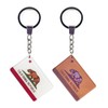 QQSD California Flag Keychain Key Ring, 2 Pack