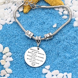 Inspiration Bracelet Gift,Adjustable Silver Pendant Snake Bracelet For Women Lady Girl Gift