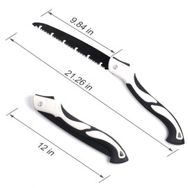 Hand Saw for Tree, 12 inch Folding Saw,Pruning Saws with High-Manganese Steel Teeth for Smooth and Precise Cuts. Handsaws for Camping, Gardening, Carpentry Camping Saw Portable.