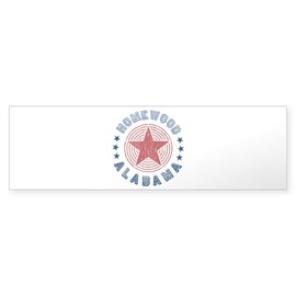 CafePress Homewood Alabama Souvenir 10"x3" Rectangle Vinyl Bumper Sticker Car Decal