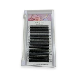 Premium Eyelash Extension Set - 6D Premade Fans Eyelashes Extensions - CC Curl Volume Lash Extensions - Black Individual Eyelashes Tray for Professional Salon, (Mix /0.07CC Curl - 6D)